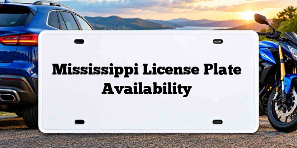 Mississippi License Plate Availability