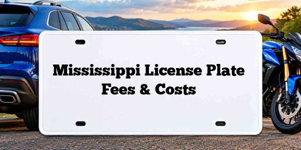 Mississippi License Plate Fees & Costs