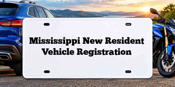 Mississippi New Resident Vehicle Registration